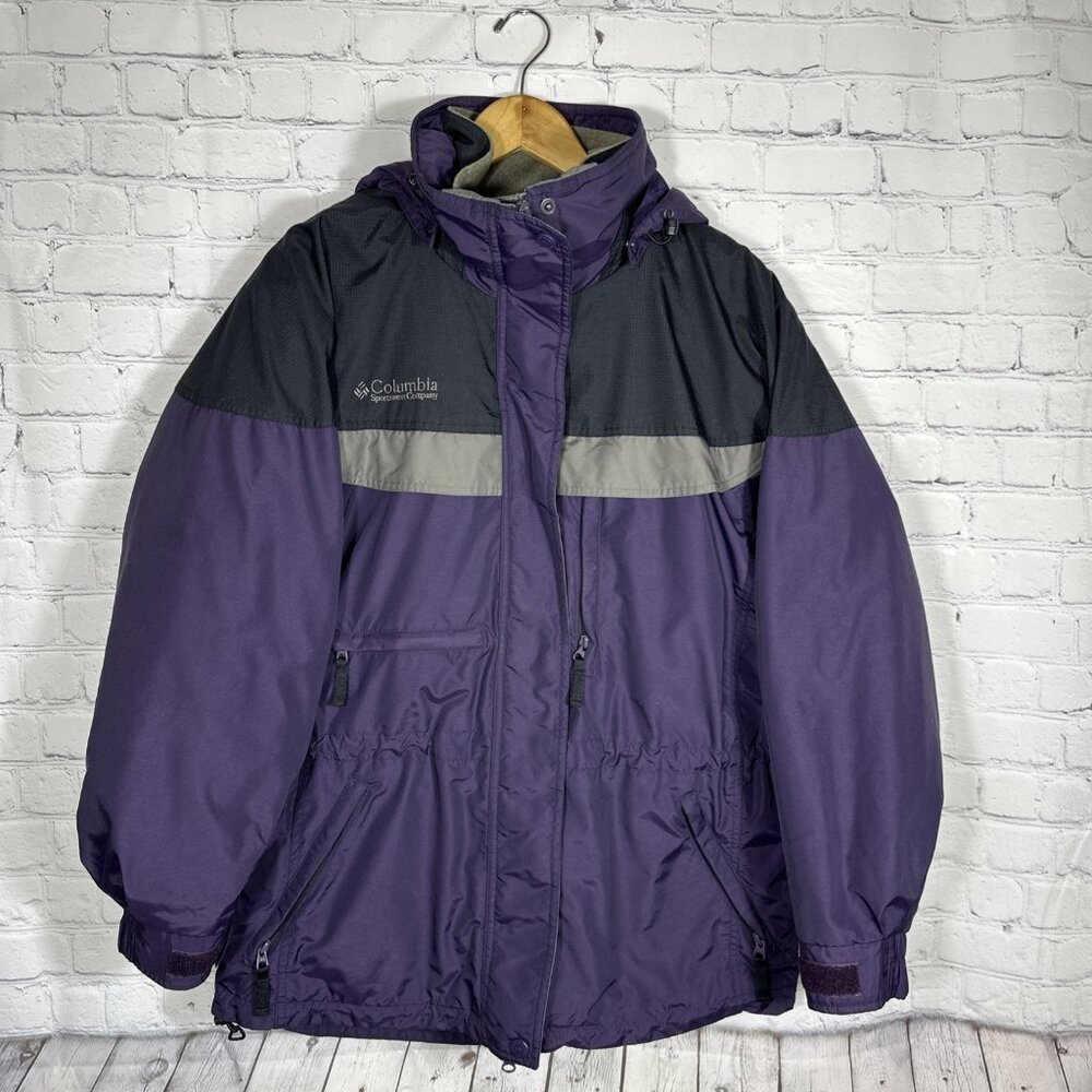 Columbia Boulder Ridge 3 in 1 Interchange Jacket/Coat Women’s Medium Purple